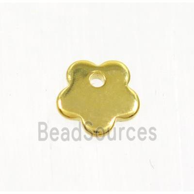 stainless steel pendant, gold plated