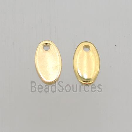 stainless steel pendant, gold plated