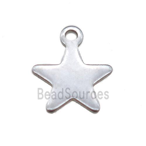 stainless steel star pendant