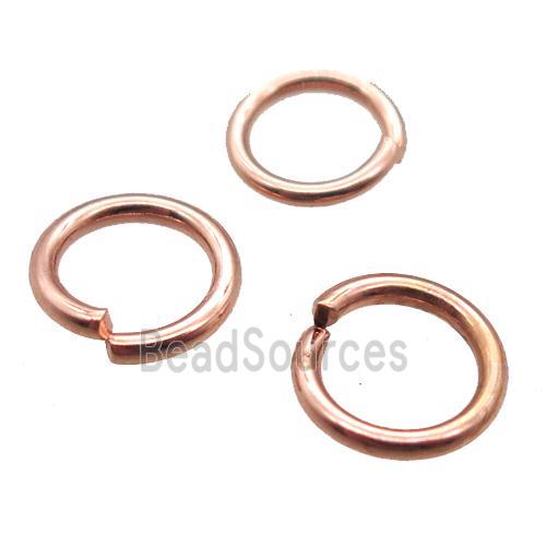 stainless steel JumpRings, rose gold