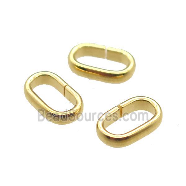 stainless steel connector linker, gold plated