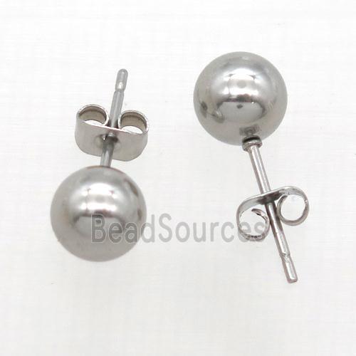 raw stainless steel Stud Earrings