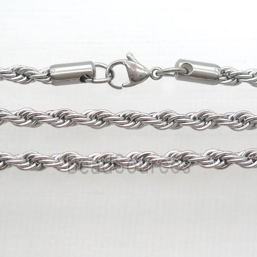 raw Stainless Steel Necklace Chain