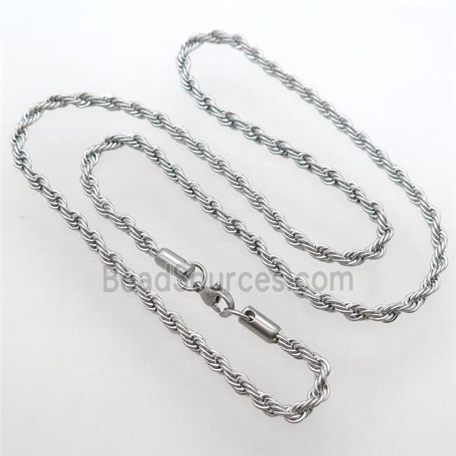 raw Stainless Steel Necklace Chain