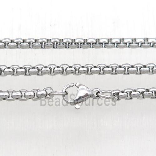 raw Stainless Steel Necklace Chain