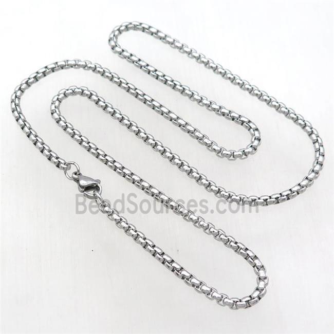 raw Stainless Steel Necklace Chain