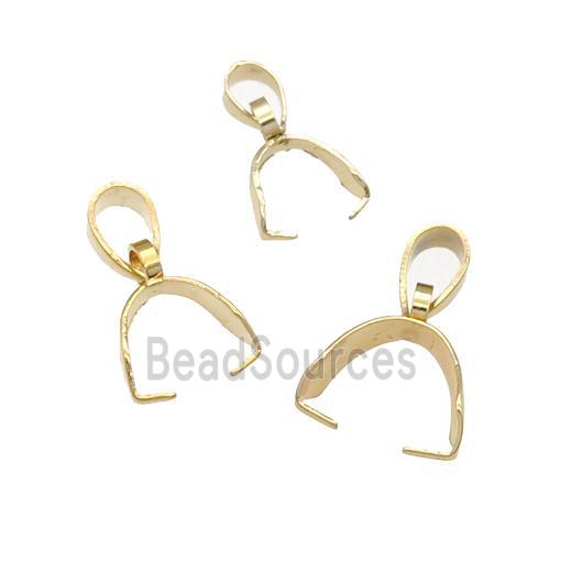 Stainless Steel Bail, gold plated