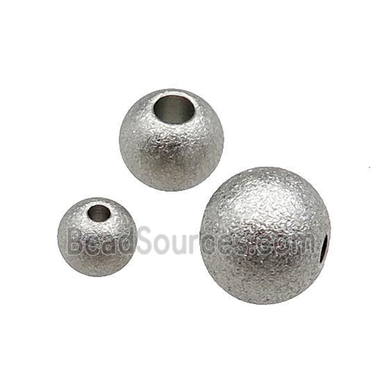 Raw Round Stainless Steel Corrugated Beads