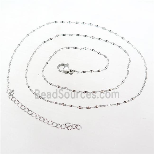 Raw Stainless Steel Necklace Chain