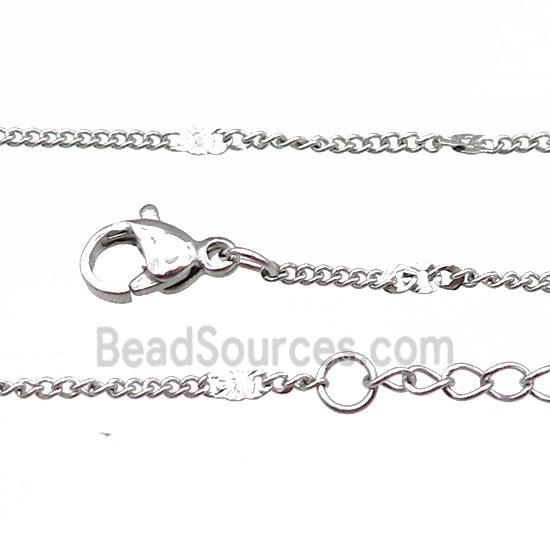 Raw Stainless Steel Necklace Chain