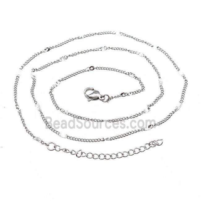 Raw Stainless Steel Necklace Chain