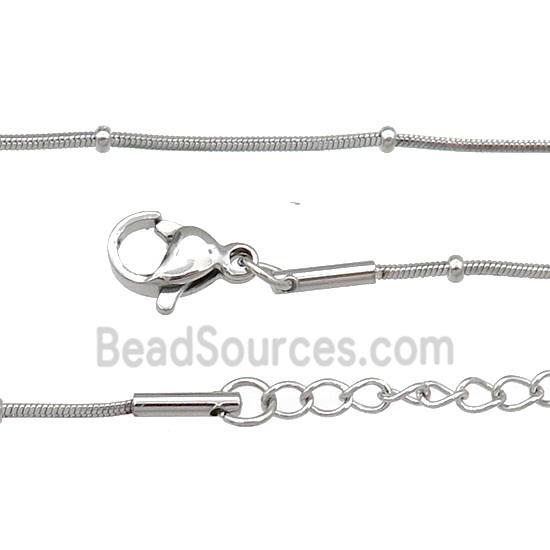 Raw Stainless Steel Necklace Chain