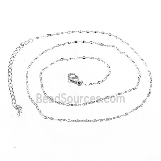 Raw Stainless Steel Necklace Chain