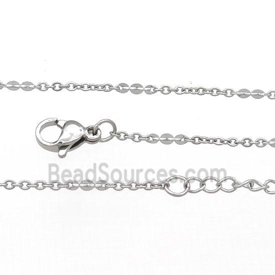 Raw Stainless Steel Necklace Chain