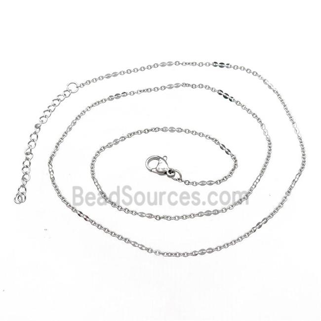 Raw Stainless Steel Necklace Chain