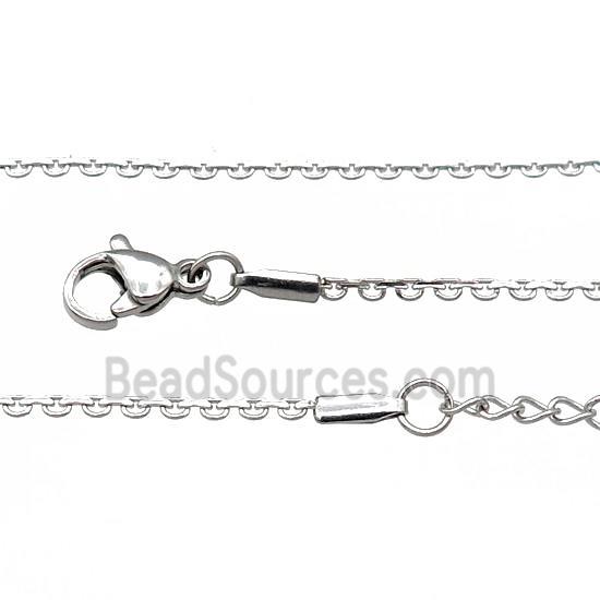 Raw Stainless Steel Necklace Chain