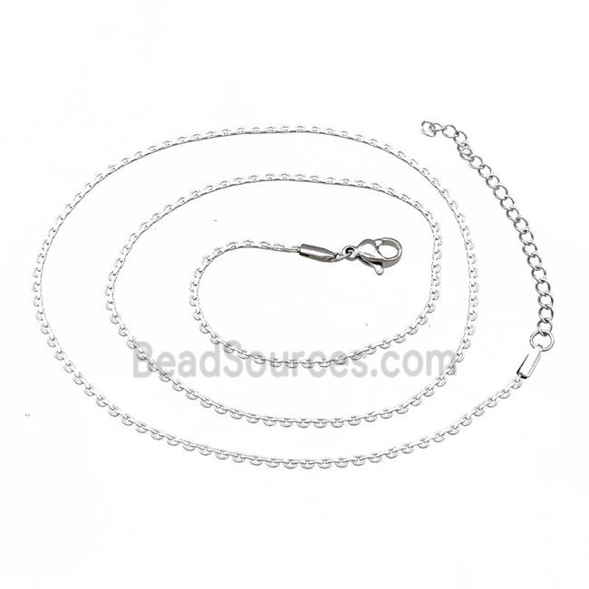 Raw Stainless Steel Necklace Chain