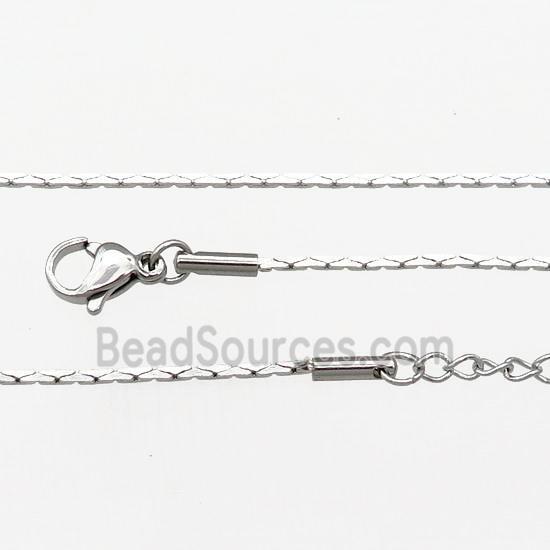 Raw Stainless Steel Necklace Chain