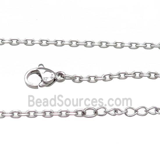 Raw Stainless Steel Necklace Chain