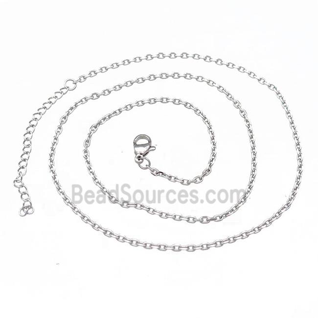 Raw Stainless Steel Necklace Chain