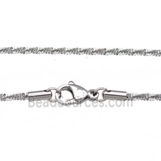 Raw Stainless Steel Necklace Chain