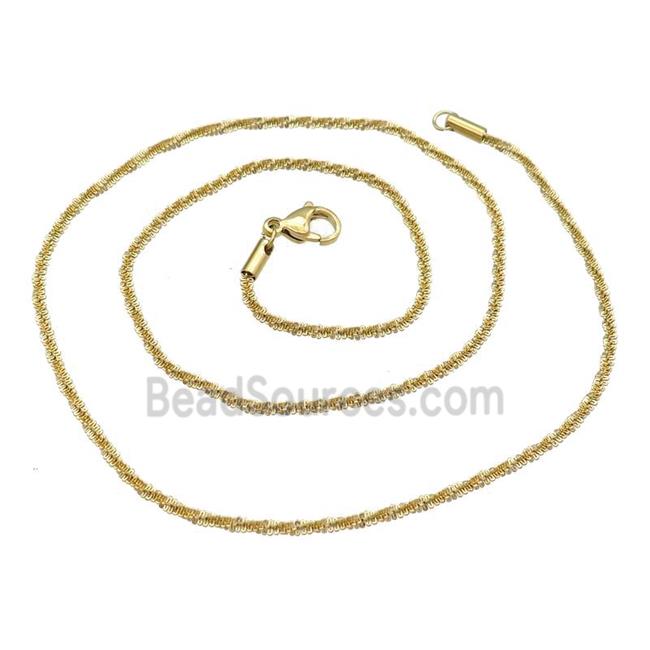 Stainless Steel Necklace Chain Gold Plated