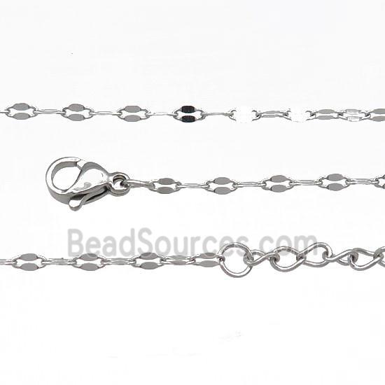 Raw Stainless Steel Necklace Chain