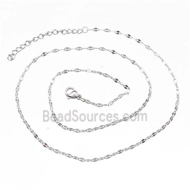 Raw Stainless Steel Necklace Chain