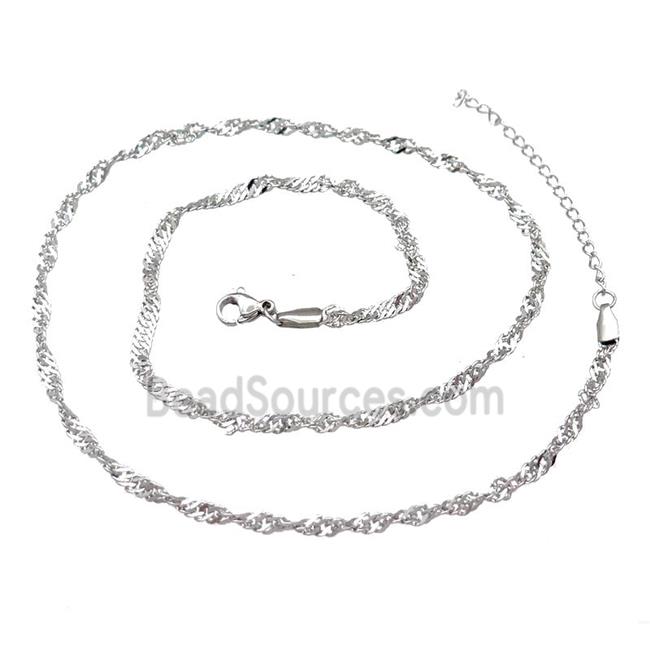 Raw Stainless Steel Necklace Chain