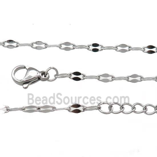 Raw Stainless Steel Necklace Chain