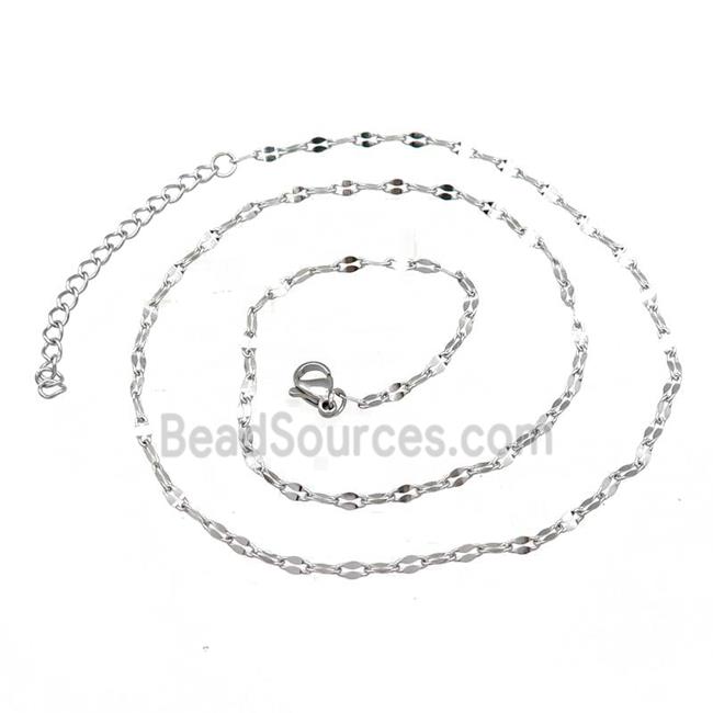 Raw Stainless Steel Necklace Chain