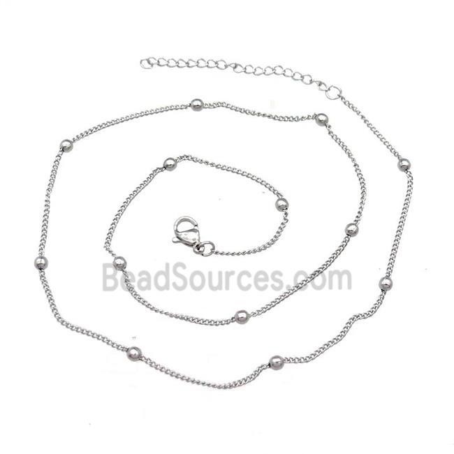 Raw Stainless Steel Necklace Chain