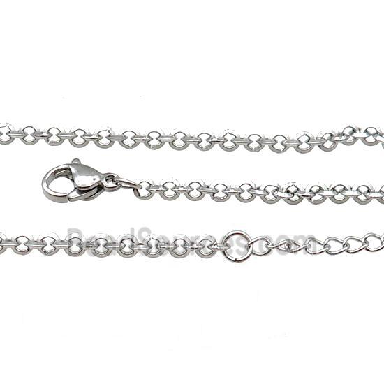 Raw Stainless Steel Necklace Chain