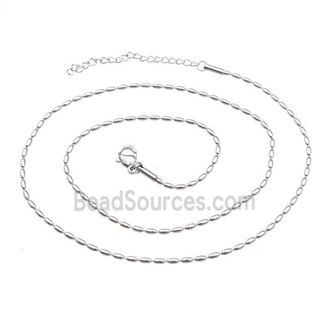 Raw Stainless Steel Necklace Chain