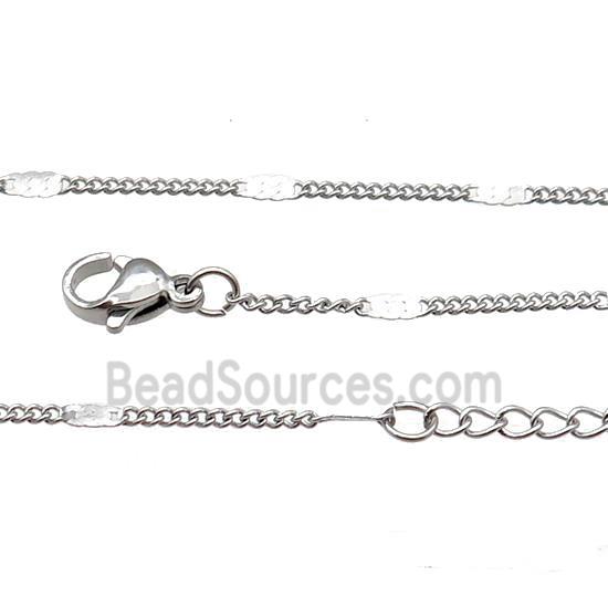 Raw Stainless Steel Necklace Chain