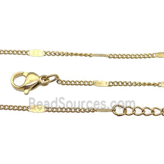 Stainless Steel Necklace Chain Gold Plated