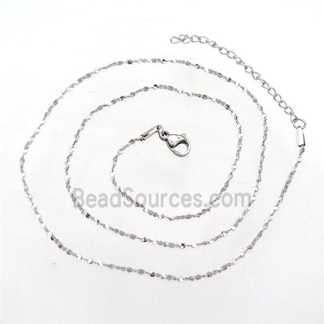 Raw Stainless Steel Necklace Chain