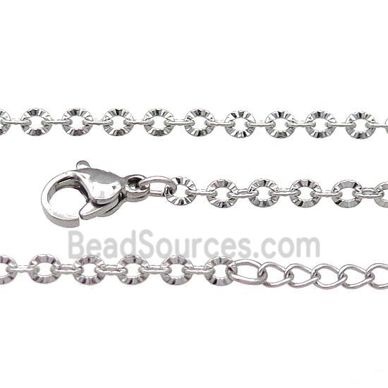 Raw Stainless Steel Necklace Chain