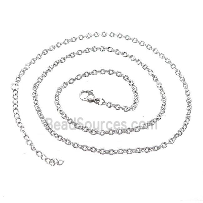 Raw Stainless Steel Necklace Chain