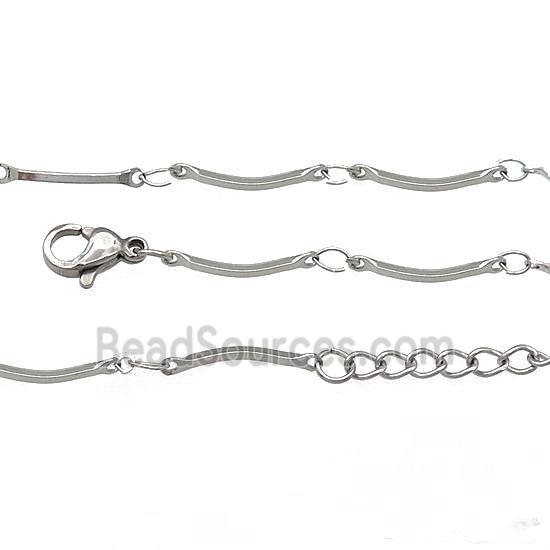 Raw Stainless Steel Necklace Chain