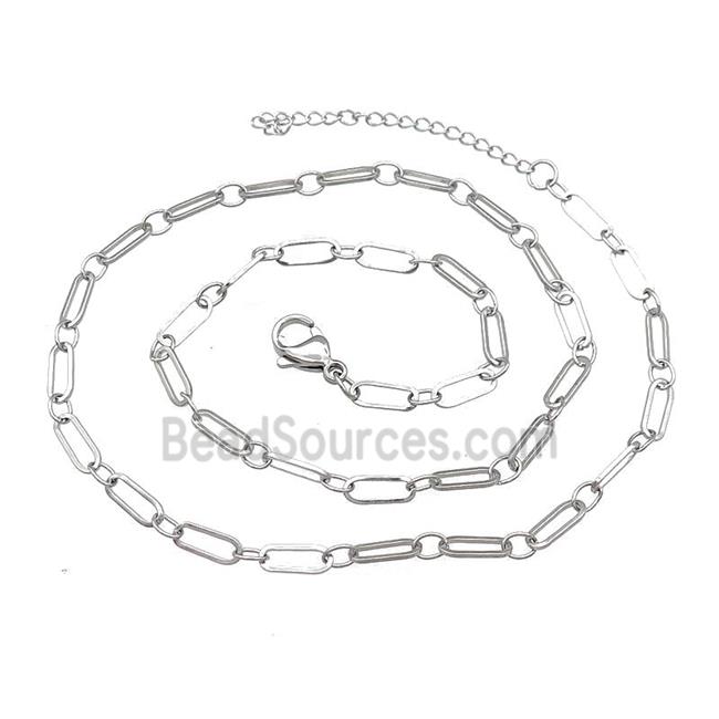 Raw Stainless Steel Necklace Chain