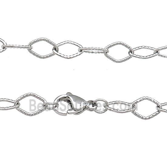 Raw Stainless Steel Necklace Chain