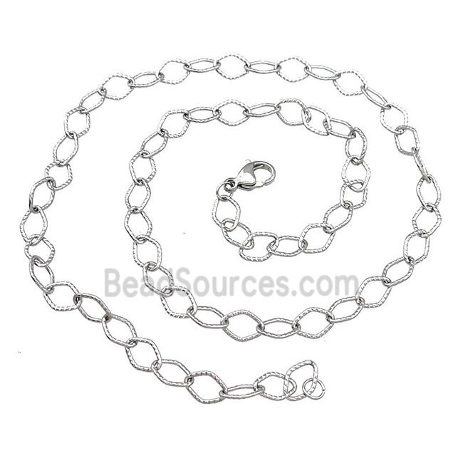 Raw Stainless Steel Necklace Chain