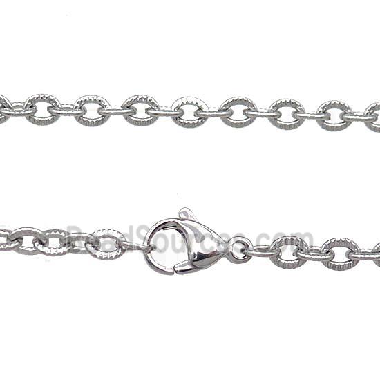 Raw Stainless Steel Necklace Chain