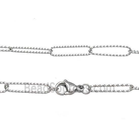 Raw Stainless Steel Necklace Chain