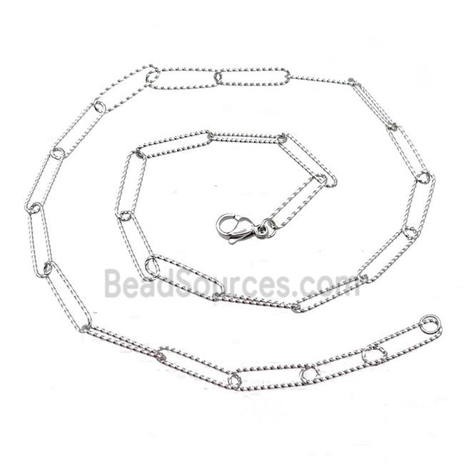 Raw Stainless Steel Necklace Chain