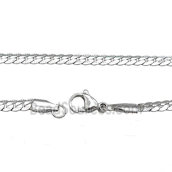 Raw Stainless Steel Necklace Chain