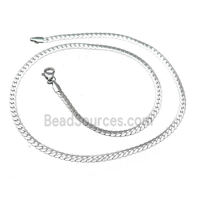 Raw Stainless Steel Necklace Chain