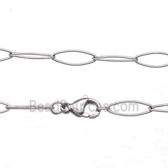 Raw Stainless Steel Necklace Chain