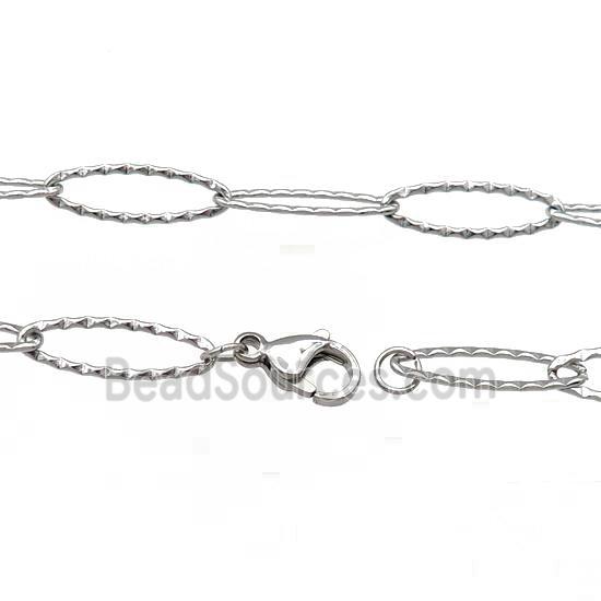 Raw Stainless Steel Necklace Chain